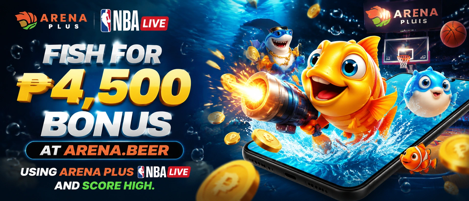 Fishing game room preview on Arena Beer