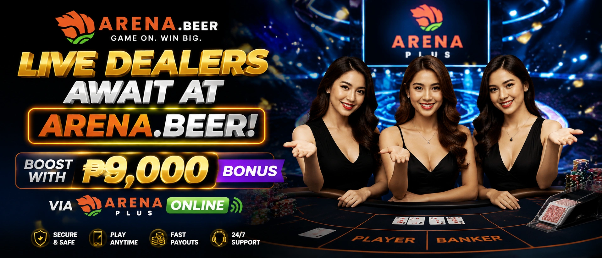 Arena live casino baccarat and table games preview