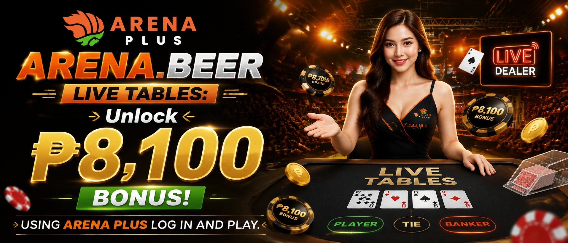Arena live casino mobile-friendly table preview